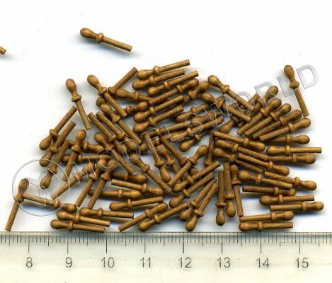 Нагель, орех, 12 мм, 10 шт