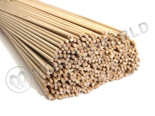 Комплект круглая заготовка, береза. Диаметр 4 мм, длина 50 см, 30 шт