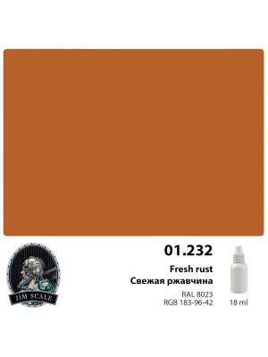 Акриловая краска Jim Scale Свежая ржавчина / Fresh rust, 18 мл