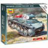 Склеиваемая пластиковая модель Немецкий лёгкий танк Pz.Kp.fw II. Масштаб 1:100