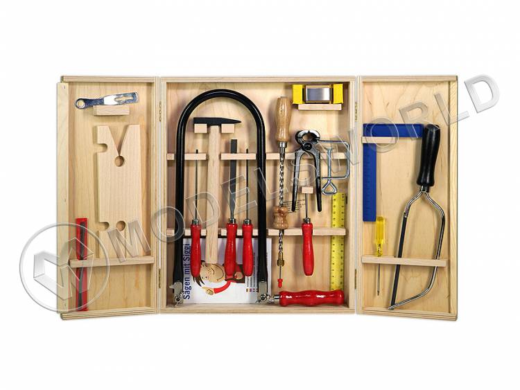 Набор инструментов в деревянном кейсе Pebaro - фото 1