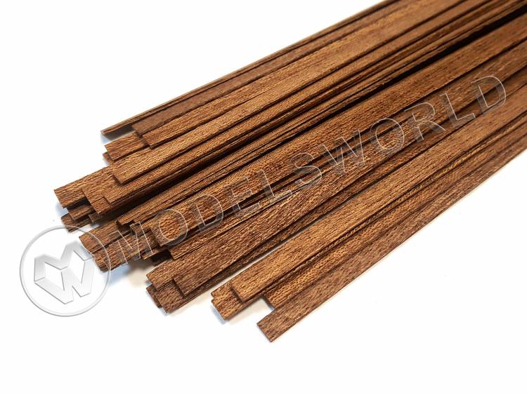 Рейка 1.0х3.0x500 мм, красное дерево, 1 шт. - фото 1