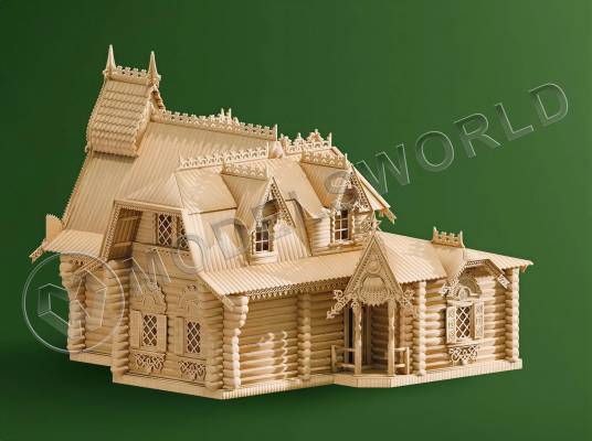 Набор для постройки модели Терем-усадьба Кузьмина. Масштаб 1:72