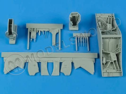 Конверсионный набор для Hawker Sea Hawk wheel bay, Trumpeter. Масштаб 1:48