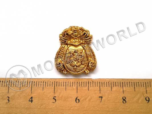 Декоративный элемент, герб, 22 мм, металл 1 шт.