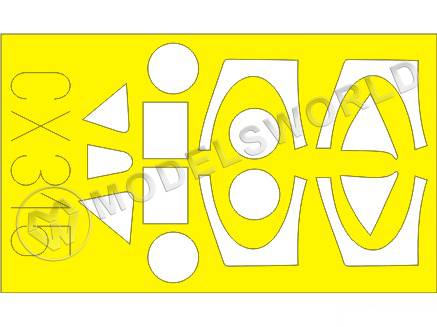 Набор окрасочных масок для Spitfire Mk. IX, Italeri. Масштаб 1:72 - фото 1