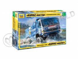Склеиваемая пластиковая модель Автомобиль KAMAZ-43509 KAMAZ-мастер. Масштаб 1:72