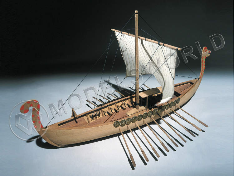 Набор для постройки модели корабля VIKING SHIP Корабль викингов. Масштаб 1:40 Набор для постройки модели корабля VIKING SHIP Корабль викингов. Масштаб 1:40 - фото 1