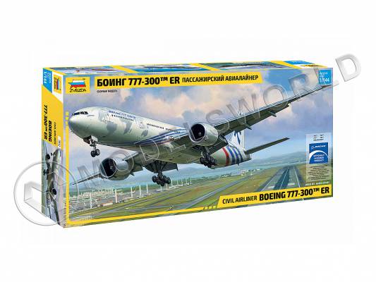 Склеиваемая пластиковая модель Боинг 777-300 ER. Масштаб 1:144