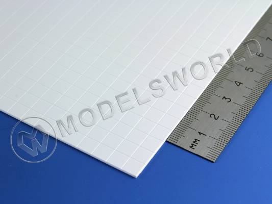 Мостовая, квадраты 6.3х6.3 мм, толщина 1 мм, лист 15х30 см