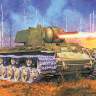 Склеиваемая пластиковая модель КВ-8 Тяжелый огнеметный танк 1942 г. Масштаб 1:35