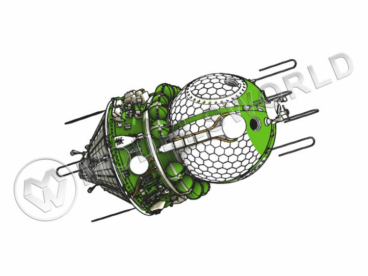 Склеиваемая пластиковая модель Советский космический корабль Восток-1 с интерьером. Масштаб 1:35 - фото 1