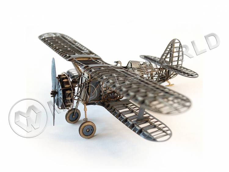 Каркасная модель из картона самолет И-15 БИС. Масштаб 1:35 - фото 1