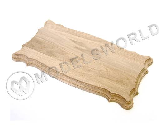 Основание фигурное 350х190 мм, дуб