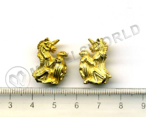 Декоративный элемент, единорог, 20 мм, металл 1 шт