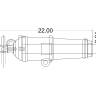 Английская карронада, ок.1795 г., калибр 32 фунта, без герба, 22.0 мм, фотополимер, 2 шт. Масштаб 1:72