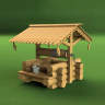 Набор для постройки модели Деревенский колодец. Масштаб 1:72
