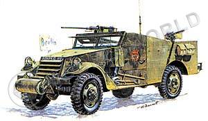 Склеиваемая пластиковая модель Бронетранспортер М3 «Скаут». Масштаб 1:35