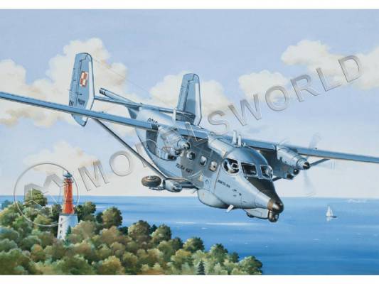 Склеиваемая пластиковая модель Противолодочный самолет M-28V Briza Bis. Масштаб 1:144