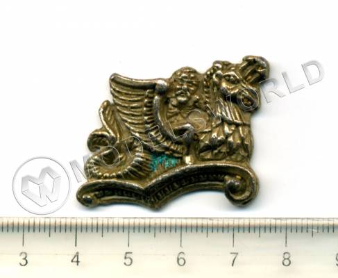 Декоративный элемент, дракон, 40 мм, металл 1 шт