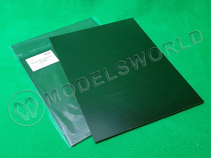 Полистирол листовой черный 2.0 мм, 1 лист 185х250 мм - фото 1