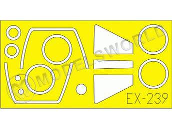 Окрасочная маска на Mirage III Weekend, Eduard. Масштаб 1:48 - фото 1