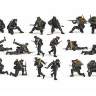 Фигуры солдат Немецкие горные стрелки «Эдельвейс». Масштаб 1:35