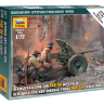 Немецкая противотанковая пушка Пак-36 с расчётом. Масштаб 1:72