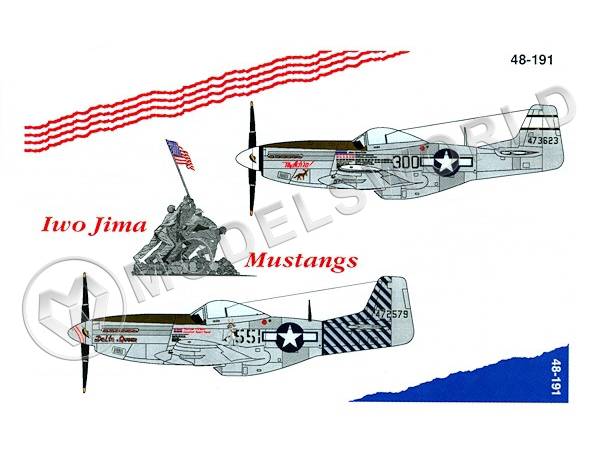 Декаль Iwo Jima Mustangs. Масштаб 1:48 - фото 1