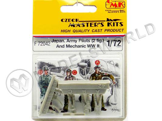 Фигуры японских (army) пилотов и механика II МВ. Масштаб 1:72
