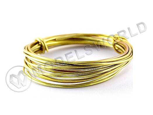 Проволока латунная 1 мм, длина 5 м - фото 1