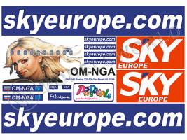 Декаль Boeing 767-700 Skyeurope. Масштаб 1:144