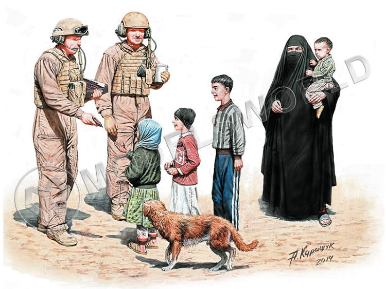 Фигуры американских современных солдат. "Вот Сникерс, угощайся!". Масштаб 1:35 Фигуры американских современных солдат. "Вот Сникерс, угощайся!". Масштаб 1:35 - фото 1