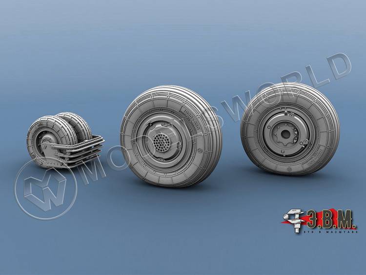 Колеса шасси Су-35. Масштаб 1:72 - фото 1