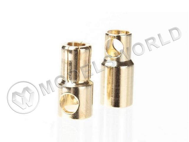 Разъем HXT 5.0мм позолоченный "мама/папа" - фото 1