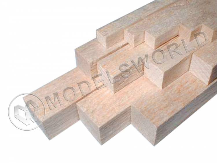 Рейка 2.4х2.4х914 мм, бальза, 1 шт - фото 1