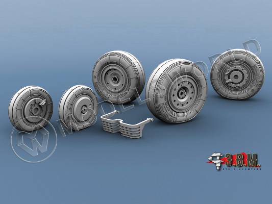 Колеса шасси МиГ-29 (9-17 СМТ). Масштаб 1:72